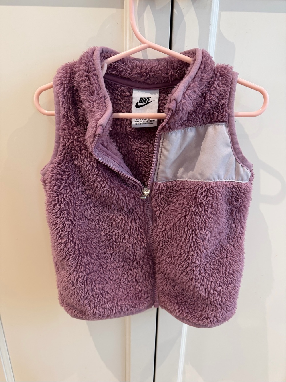 Nike 18m Kids Purple Sherpa Vest